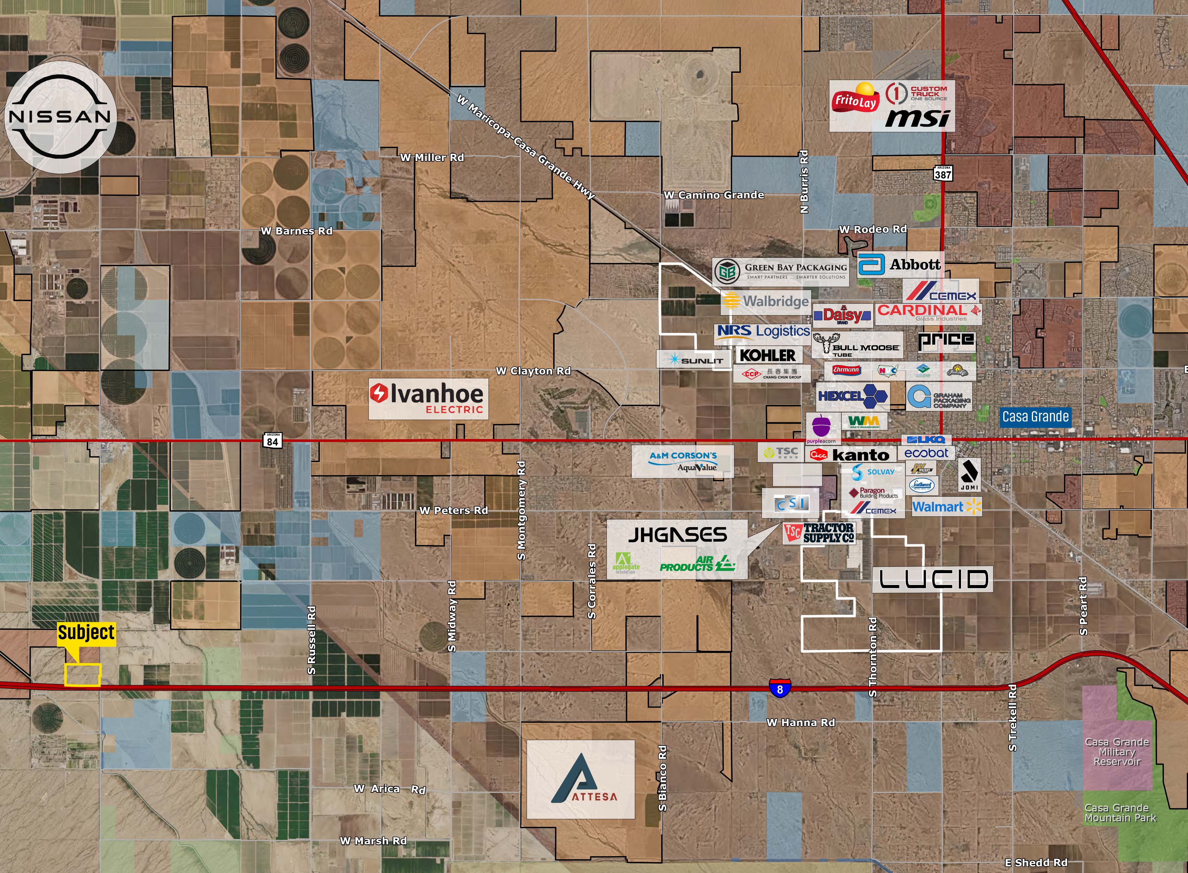 ±95 INDUSTRIAL ACRES...
